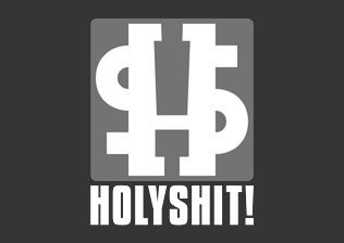 Logo: Holyshit!, vertical