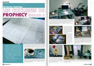AnimeLand magazine page layouts